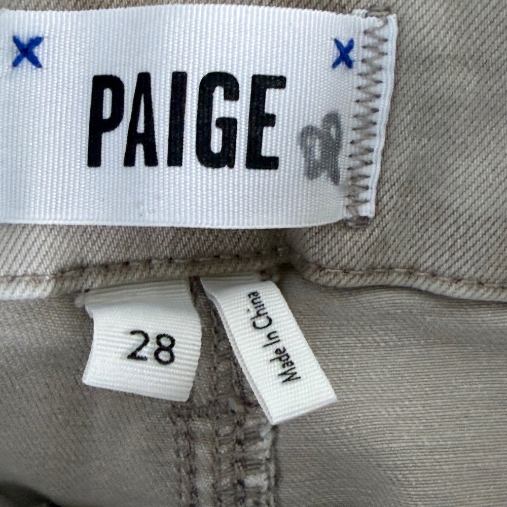 PAIGE Mayslie Camo Jogger Pants Green Tan Utility Slim Fit Size 28 - Picture 8 of 11